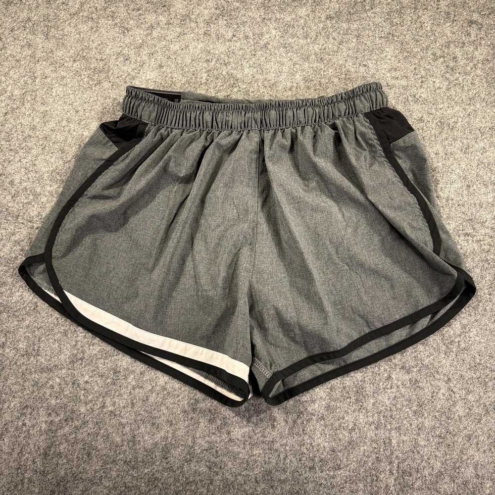 Rabbit Shorts‎ Womens Medium Gray Athletic Running 2-in-1 Liner Back Zip Pocket